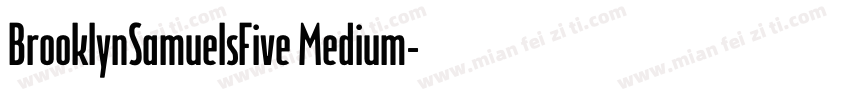 BrooklynSamuelsFive Medium字体转换